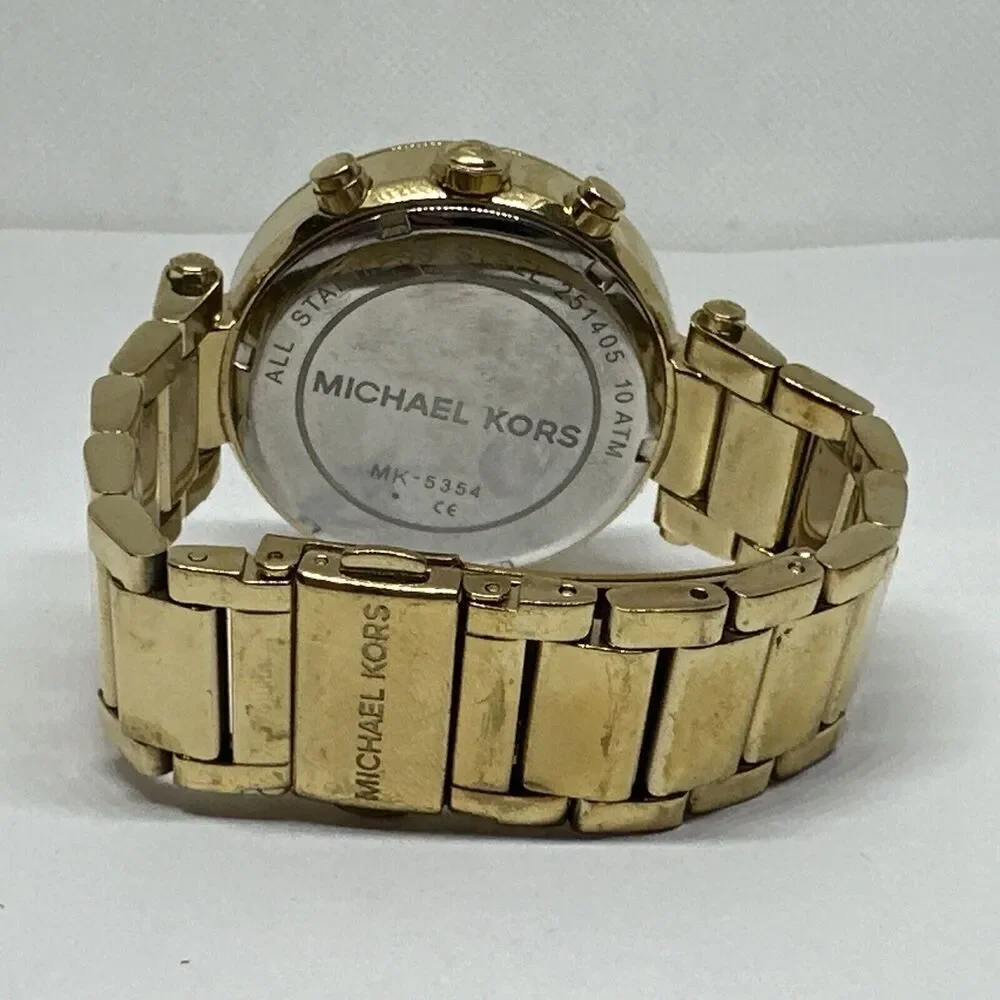 Michael Kors Parker MK5354 Women's Gold Stainless Steel Analog Dial Watch NUL7